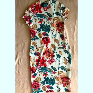 Woman’s spring floral dress
